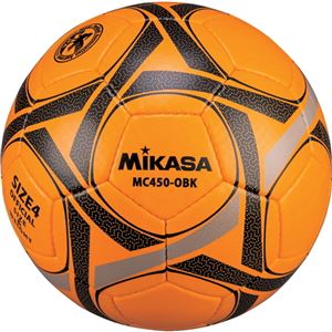 MIKASA（ミカサ）サッカーボール 検定球4号 オレンジ×ブラック 【MC450OBK】