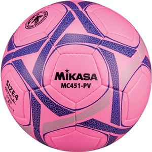 MIKASA（ミカサ）サッカーボール 検定球4号 ピンク×バイオレット 【MC451PV】