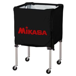 MIKASA（ミカサ）器具 ボールカゴ 箱型・小（フレーム・幕体・キャリーケース3点セット） ブラック 【BCSPSS】