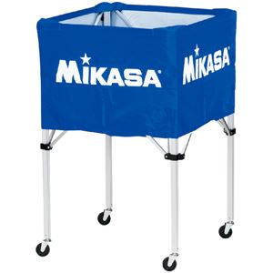 MIKASA（ミカサ）器具 ボールカゴ 箱型・大（フレーム・幕体・キャリーケース3点セット） ブルー 【BCSPH】