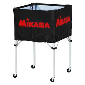 MIKASA（ミカサ）器具 ボールカゴ 箱型・大（フレーム・幕体・キャリーケース3点セット） ブラック 【BCSPH】