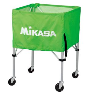 MIKASA（ミカサ）器具 ボールカゴ 屋外用（フレーム・幕体・キャリーケース3点セット） ライトグリーン 【BCSPHL】