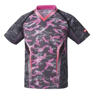 Nittaku（ニッタク） 卓球アパレル SKYCAMOUFLA SHIRT スカイカモフラシャツ 男女兼用 ピンク J130