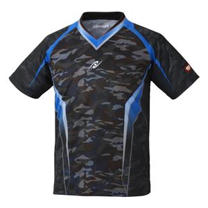 Nittaku（ニッタク） 卓球アパレル SKYCAMOUFLA SHIRT スカイカモフラシャツ 男女兼用 ブラック J130