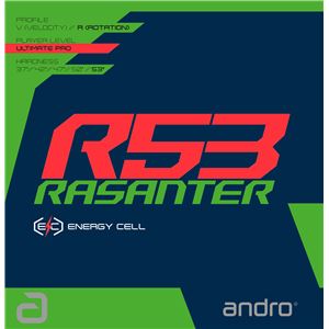 andro（アンドロ） テンションラバー RASANTER R53 ラザンター アール53黒1.7