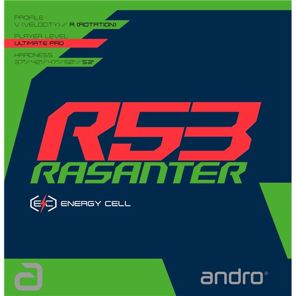 andro（アンドロ） テンションラバー RASANTER R53 ラザンター アール53黒2.0