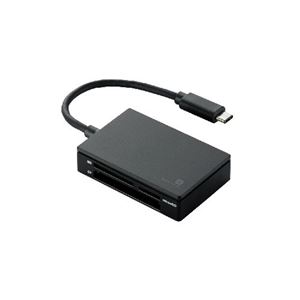エレコム USB Type-Cコネクタ搭載メモリリーダライタ MR3C-AP010BK 商品写真