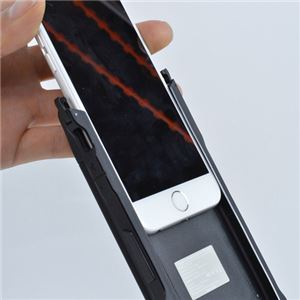 サンコー iPhone 6用ソーラー充電もできるバッテリーケース MFSOLC6B 商品写真5