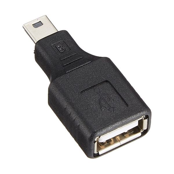 (まとめ)変換名人 USB A(メス)→miniUSB(オス) USBAB-M5AN【×20セット】