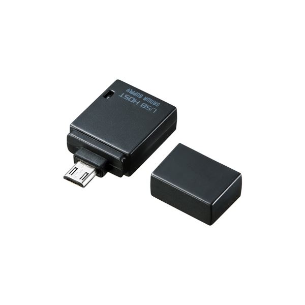 （まとめ）サンワサプライ USBホスト変換アダプタ AD-USB19BK【×5セット】