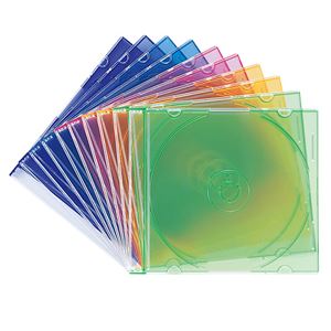 (まとめ)サンワサプライ DVD・CDケース(5色ミックス) FCD-PU10MX【×10セット】 商品写真