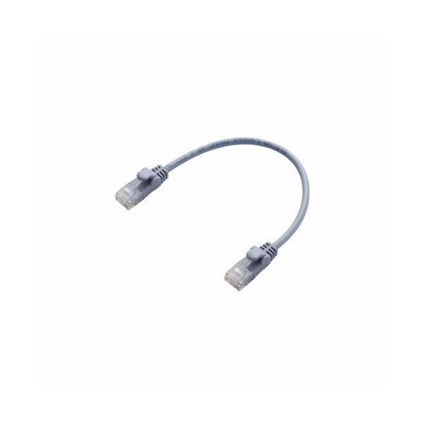 (まとめ)エレコム Gigabit やわらかLANケーブル(Cat6準拠) LD-GPY/BU015【×10セット】