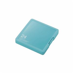 (まとめ)エレコム SD/microSDカードケース(プラスチックタイプ) CMC-SDCPP24BU【×5セット】 商品写真