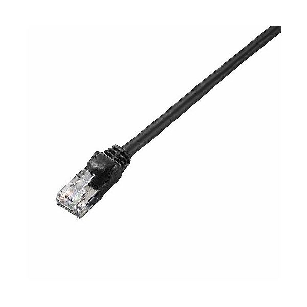 (まとめ)エレコム Cat6準拠LANケーブル LD-GPN/BK1【×10セット】