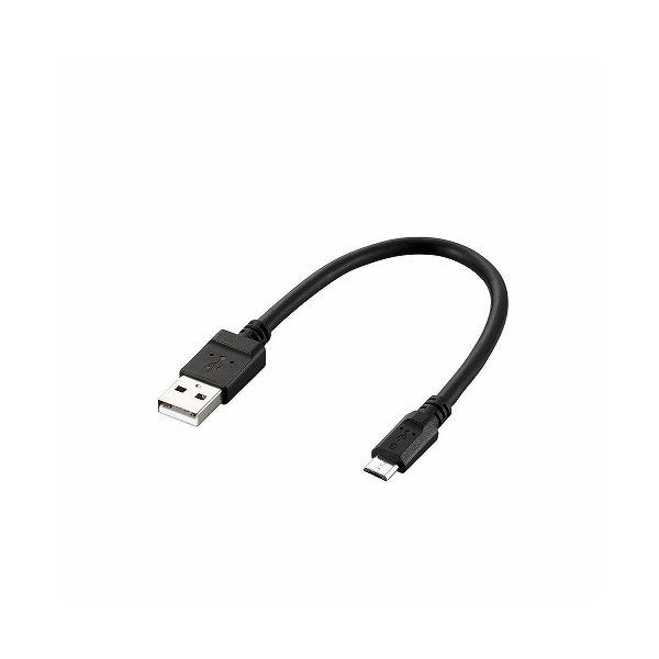 (まとめ)エレコム 2A対応microUSBケーブル MPA-AMB2U02BK【×5セット】