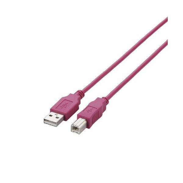 (まとめ)エレコム USB2.0ケーブル U2C-BN15PN【×5セット】