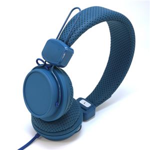 (まとめ)オーセラス販売 スマートフォン通話機能付 デザインヘッドホン ブルー H-20BL【×2セット】 商品写真2