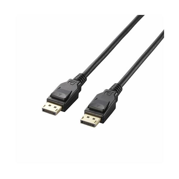 (まとめ)エレコム DisplayPort(TM)ケーブル CAC-DP1210BK【×2セット】