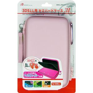 (まとめ)アンサー 3DS LL用 「セミハードケース 3L」 (ピンク) ANS-3D026PK【×3セット】 商品写真