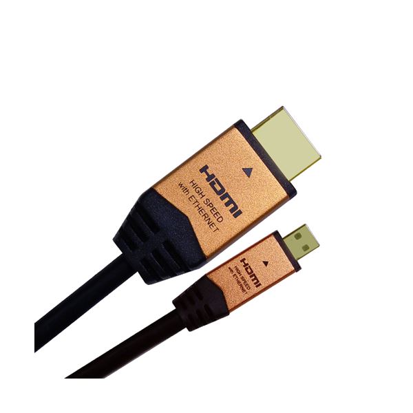 （まとめ）HORIC HDMI MICROケーブル 3m ゴールド HDM30-018MCG【×3セット】