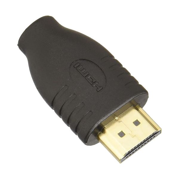 (まとめ)変換名人 変換プラグ HDMI(オス)→microHDMI(メス) HDMIA-MCBG【×10セット】