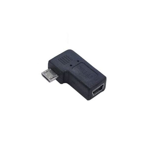 (まとめ)変換名人 変換プラグ USB mini5pin→microUSB 左L型 USBM5-MCLLF【×20セット】