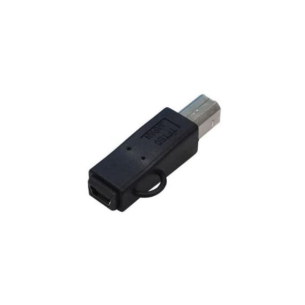 (まとめ)変換名人 変換プラグ USB B(オス)→miniUSB(メス) USBBA-M5B【×10セット】