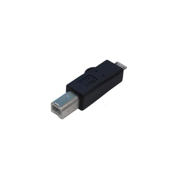 (まとめ)変換名人 変換プラグ USB B(オス)→microUSB(オス) USBBA-MCA【×10セット】