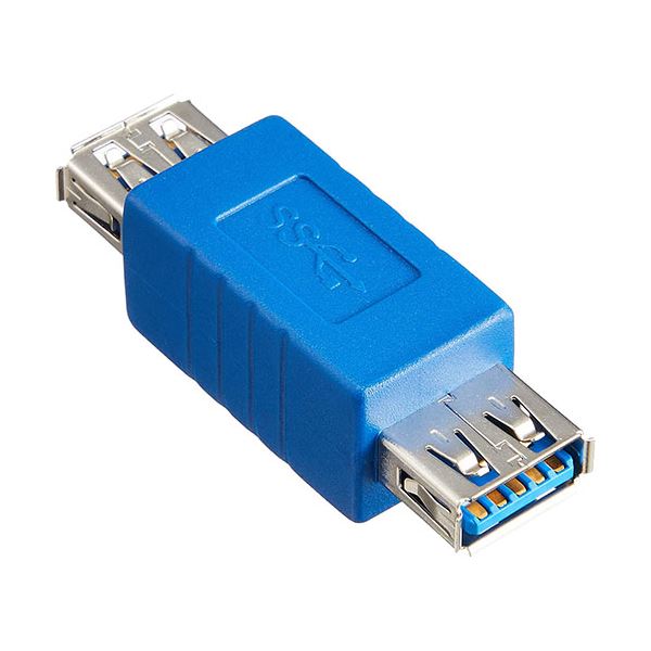 (まとめ)変換名人 変換プラグ USB3.0 A(メス)-A(メス) USB3AB-AB【×10セット】