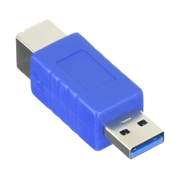 (まとめ)変換名人 変換プラグ USB3.0 B(メス)-A(オス) USB3BB-AA【×10セット】