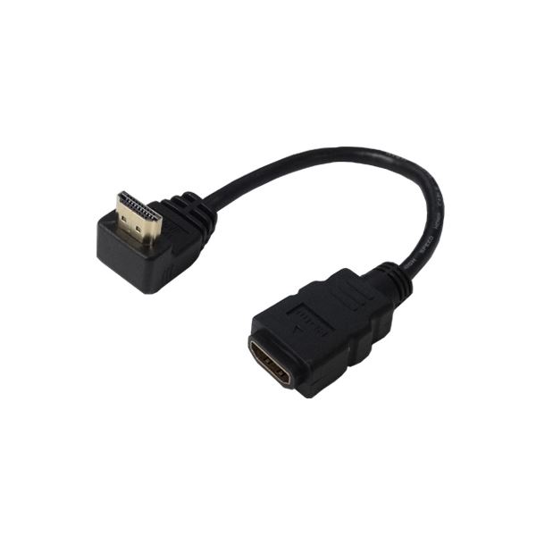 (まとめ)変換名人 HDMI L型ケーブル延長20(上L) HDMI-CA20UL【×5セット】