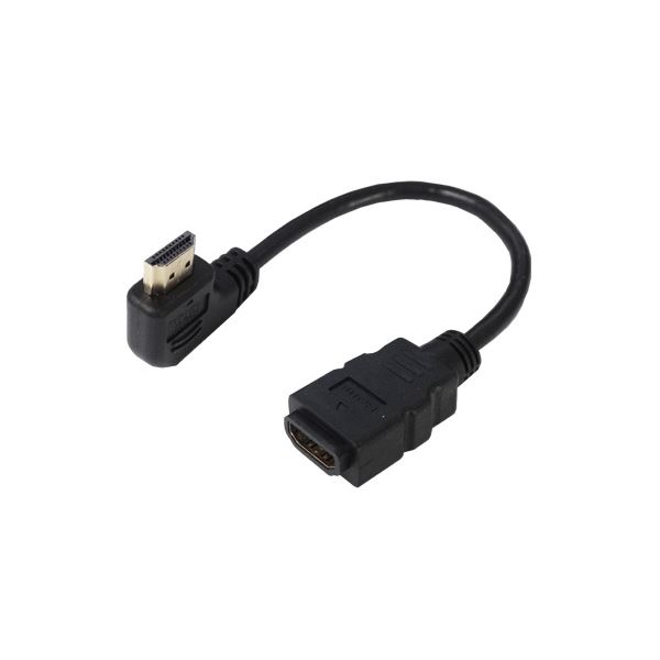 (まとめ)変換名人 HDMI L型ケーブル延長20(左L) HDMI-CA20LL【×5セット】