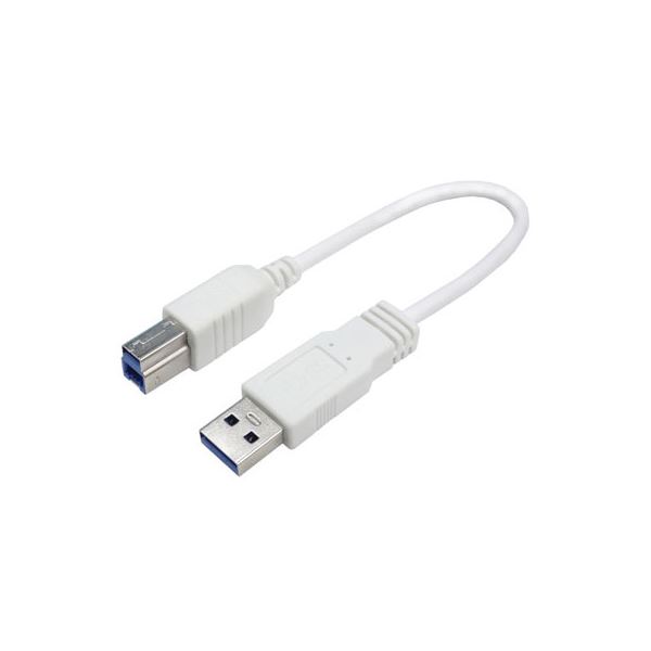 (まとめ)変換名人 USB3.0ケーブル A-B 20 USB3A-B/CA20【×10セット】