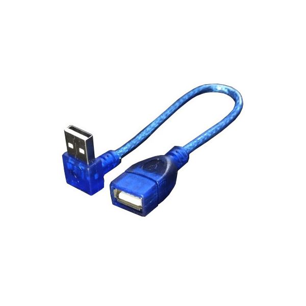 (まとめ)変換名人 USB L型ケーブル延長20(上L) USBA-CA20UL【×10セット】