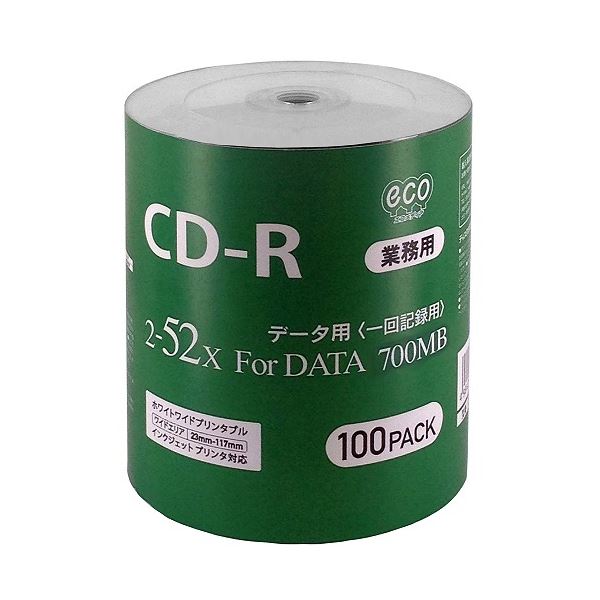 (まとめ)磁気研究所 業務用DVD-R 4.7GB 50枚エコパック データ用 16倍速対 ワイドプリンタブル対応詰め替え用エコパック CR80GP100_BULK【×2セット】