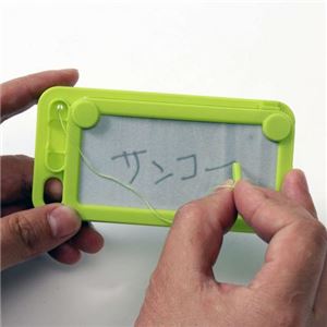 (まとめ)サンコー マジックボード付きiPhone4ケース(ピンク) RAMA12L10【×5セット】 商品写真2