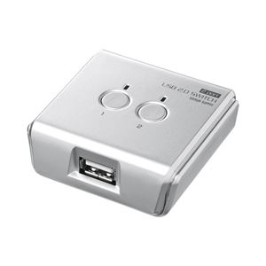 (まとめ)サンワサプライ USB2.0手動切替器(2回路) SW-US22N【×2セット】 商品写真