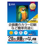 (まとめ)サンワサプライ インクジェットスーパーファイン用紙・100枚 JP-EM4NA4N-100【×5セット】