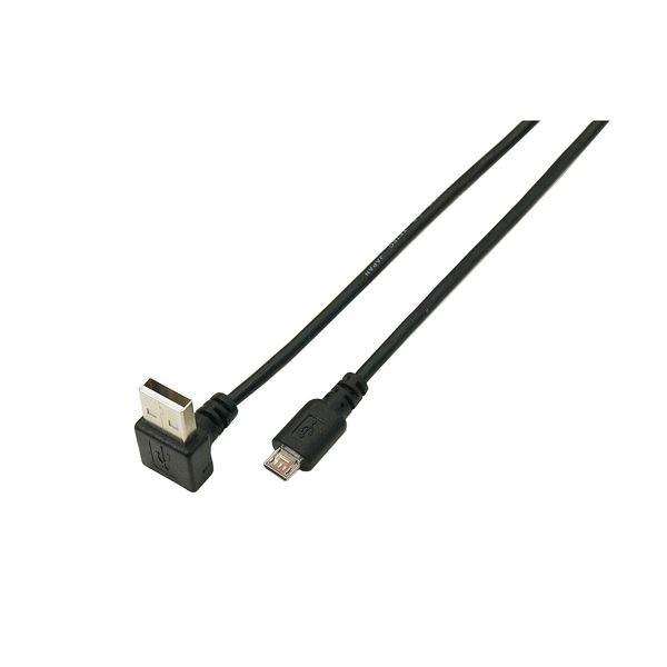 (まとめ)変換名人 USB A(上L)→micro100cmケーブル USBAUL-MC/CA100【×10セット】