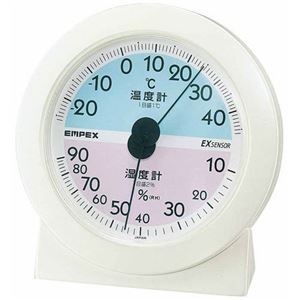 (まとめ)EMPEX 温度・湿度計 エクストラ 温度・湿度計 卓上用 TM-2561 ブラック【×5セット】 商品写真