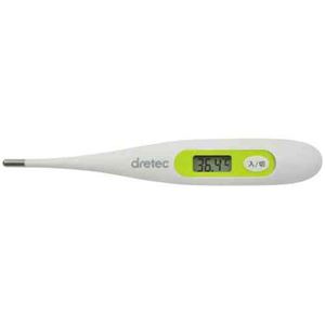 (まとめ)DRETEC 電子体温計 清潔に使える抗菌タイプの体温計 TO-100WT【×5セット】 商品写真
