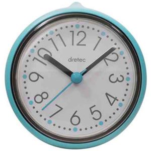 (まとめ)DRETEC おふろクロック スパタイム かわいいフォルムの防滴時計 C-110BL【×5セット】 商品写真