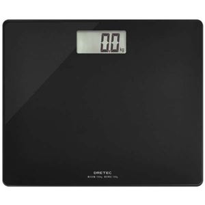 (まとめ)DRETEC ボディスケール グラッセ ブラック のるだけで簡単に体重がはかれる デジタル体重計 BS-159BK【×3セット】 商品写真