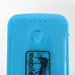 (まとめ)サンコー 蚊よけ付きモバイルバッテリー ブルー USBTMQ5B【×2セット】 商品写真4