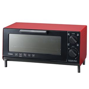 (まとめ)ツインバード オーブントースター レッド TS-4035R【×2セット】 商品写真