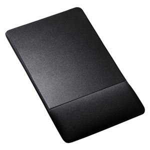(まとめ)サンワサプライ リストレスト付きマウスパッド(布素材、高さ標準、ブラック) MPD-GELNNBK【×2セット】 商品写真