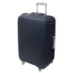 (まとめ)ミヨシ 撥水スーツケースカバー Lサイズ ブラック MBZ-SCL3/BK【×2セット】