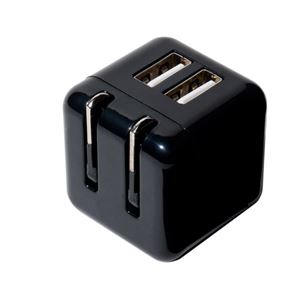 (まとめ)ミヨシ USB-ACアダプタ 2.4A 2ポート ブラック IPA-US01/BK【×3セット】 商品写真2