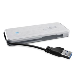 エレコム 外付けSSD／ポータブル／ケーブル収納対応／USB3.1（Gen1）対応／240GB／ホワイト ESD-EC0240GWH