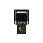 ソニー スマホ、タブレット対応USBメモリー 64GB（ブラック） USM64SA1-B